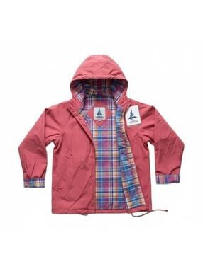 Misty Harbor Pink Hooded Jacket with Plaid Lining Size 1X